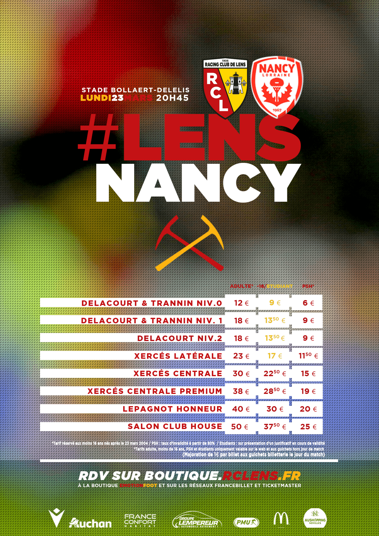 Assistez à Lens - Nancy | RC Lens