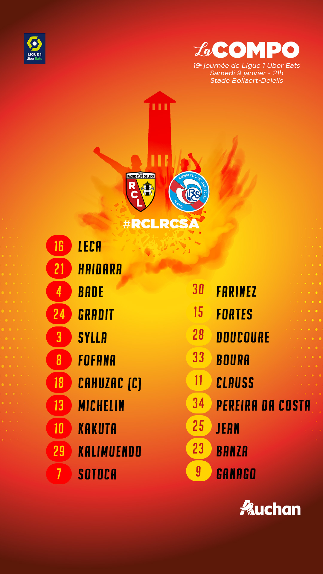 Lens - Strasbourg la compo lensoise