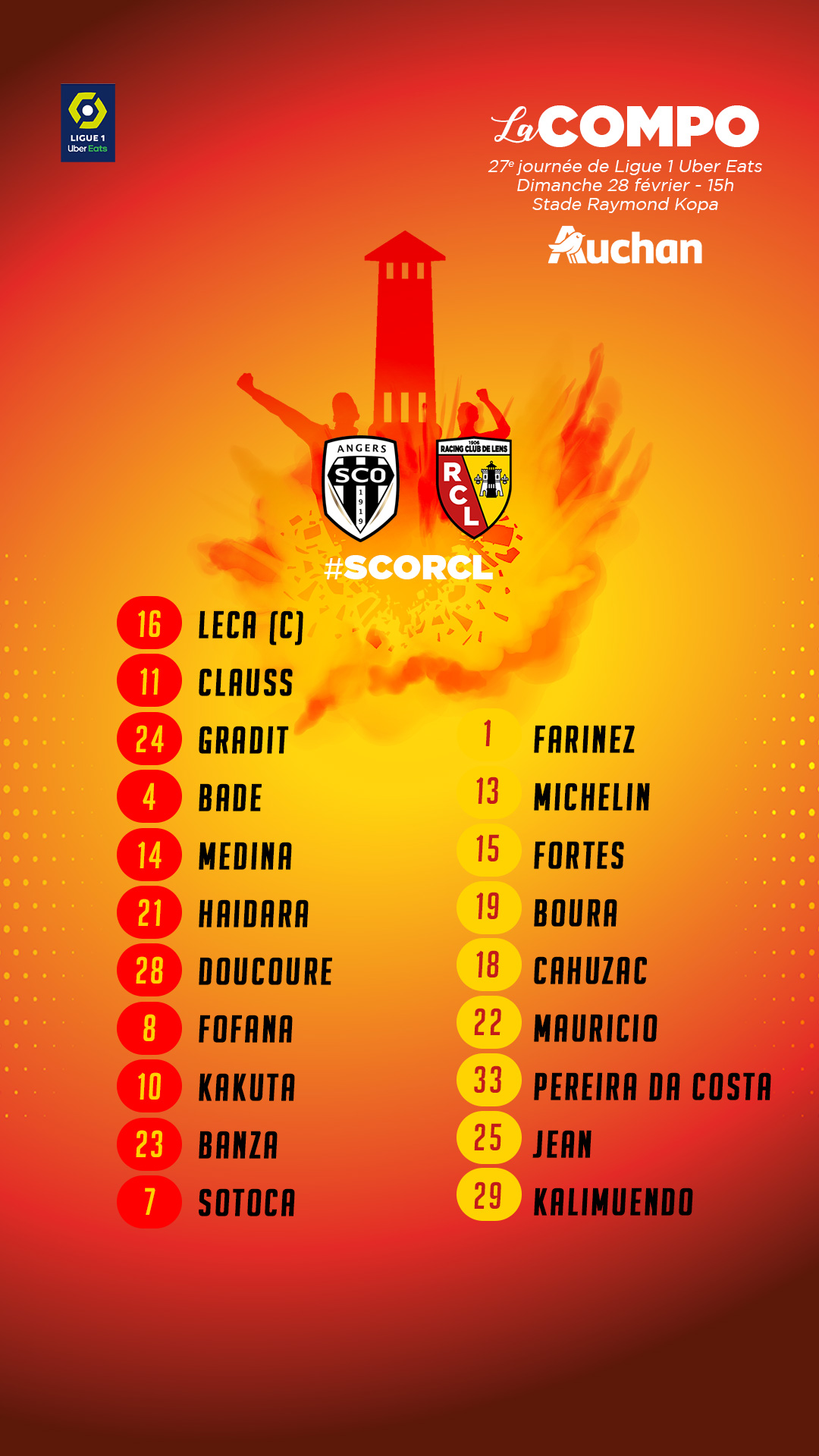 Angers - Lens la compo lensoise