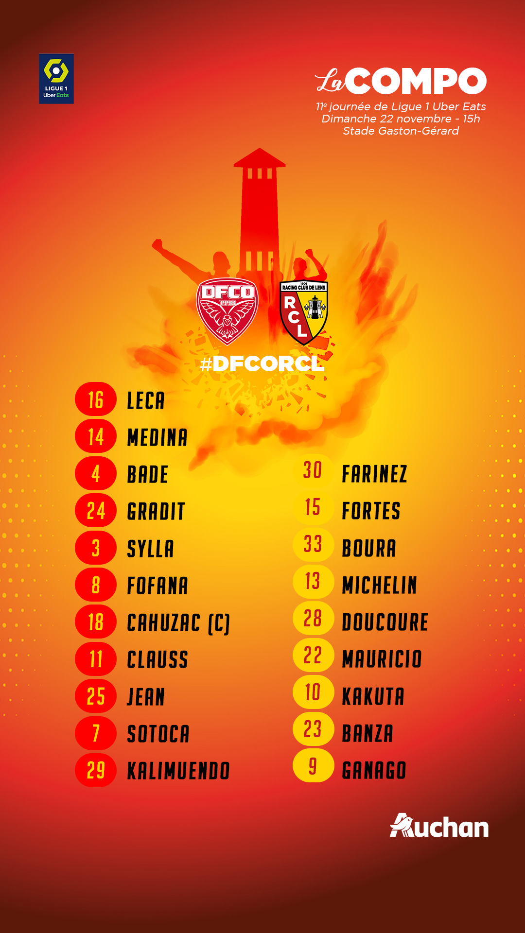 Dijon - Lens la compo lensoise