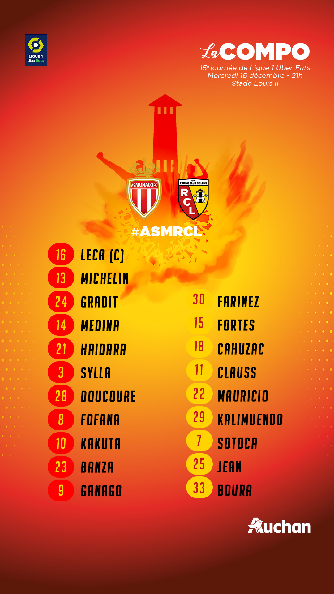 Monaco - Lens la compo lensoise