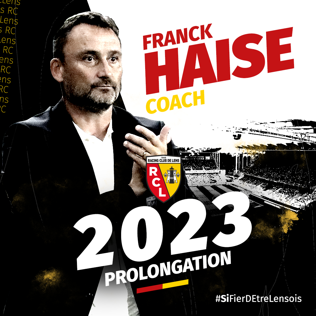 Le Racing et Franck Haise renouvellent leur confiance