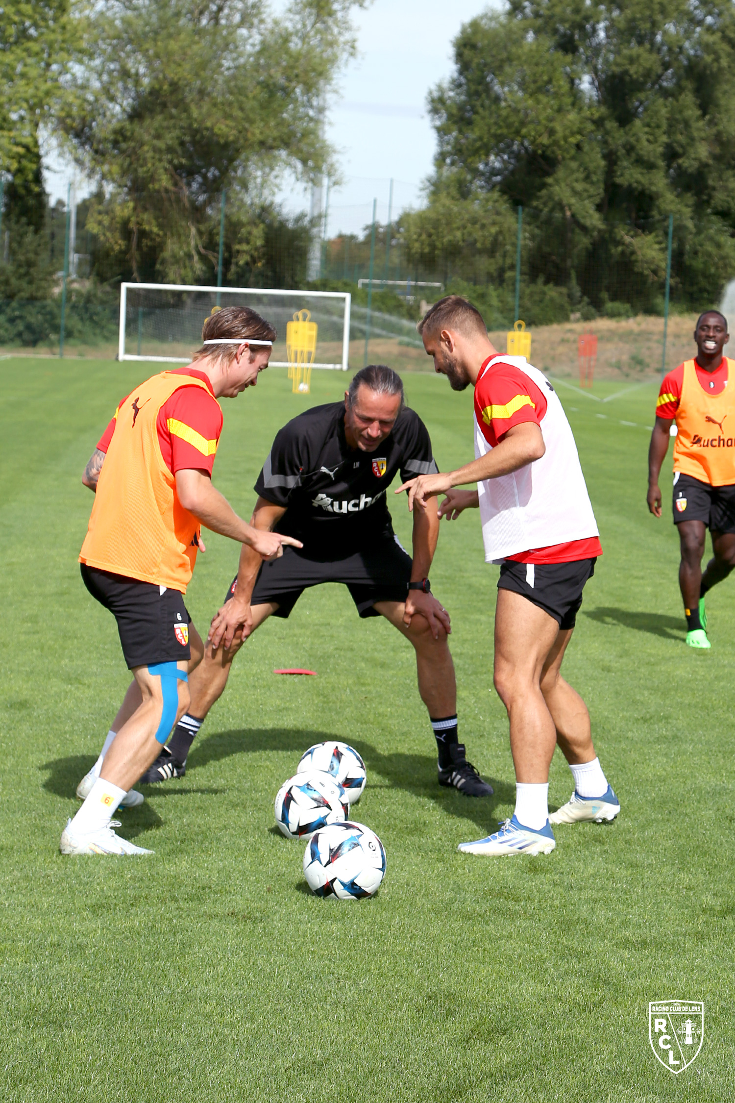 Entraînement RC Lens : Patrick Berg et Jonathan Gradit