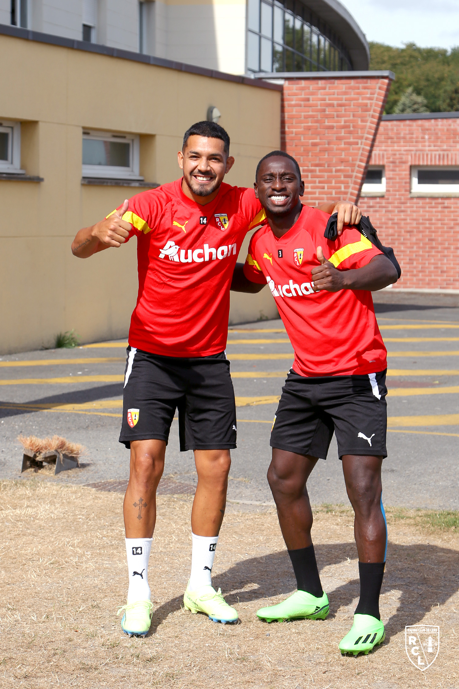 Entraînement RC Lens : Facundo Medina et Deiver Machado