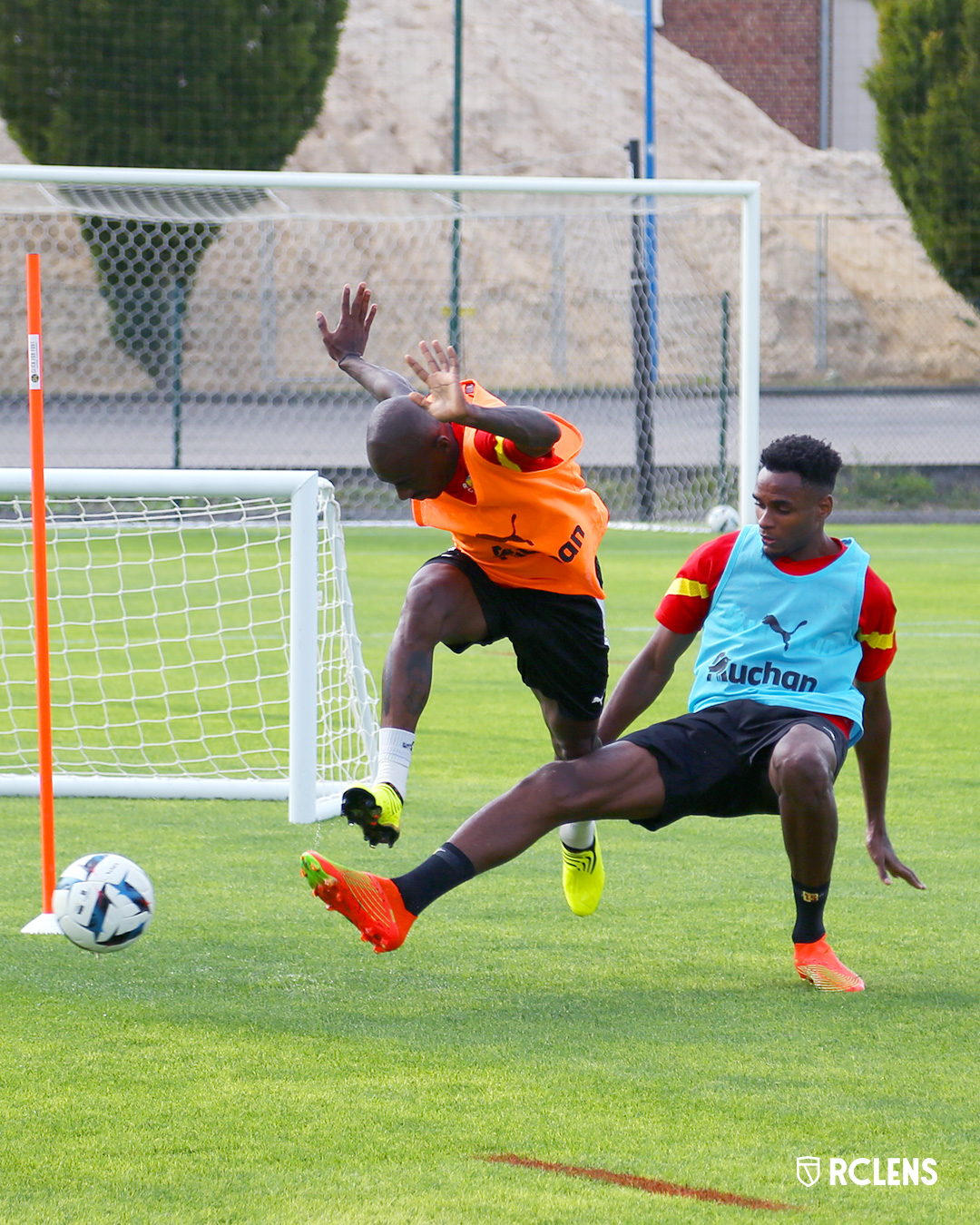 Entraînement RC Lens : Gaël Kakuta et Steven Fortes