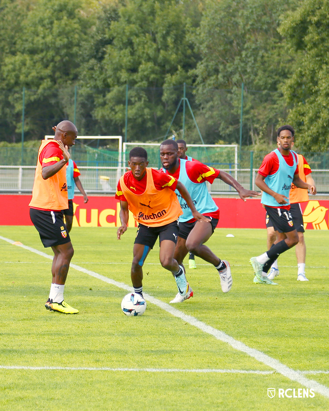 Entraînement RC Lens : Yaya Fofana et Jean Onana