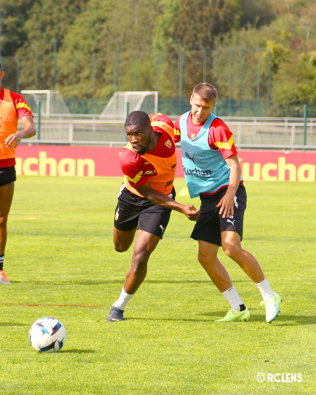 Entraînement RC Lens : Kevin Danso et Przemyslaw Frankowski