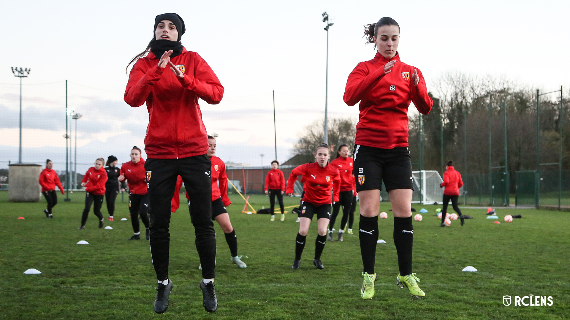 Entraînement du RC Lens Féminin