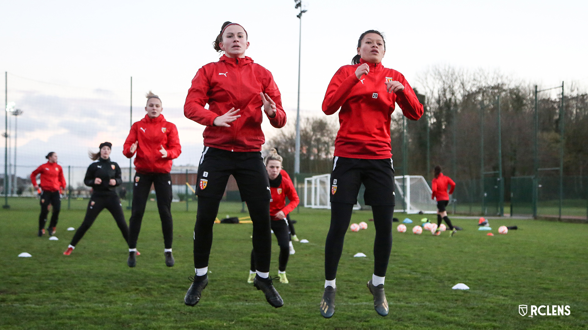 Entraînement du RC Lens Féminin