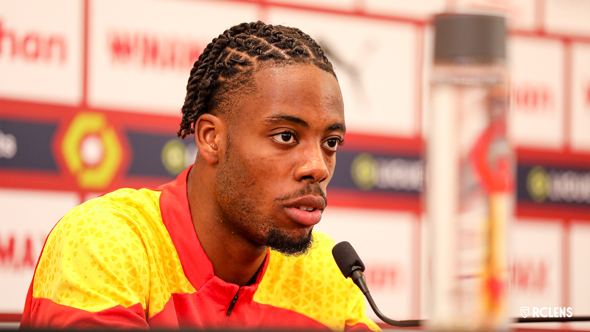 Conférence de presse avant RC Lens-Stade Brestois 29 : Elye Wahi