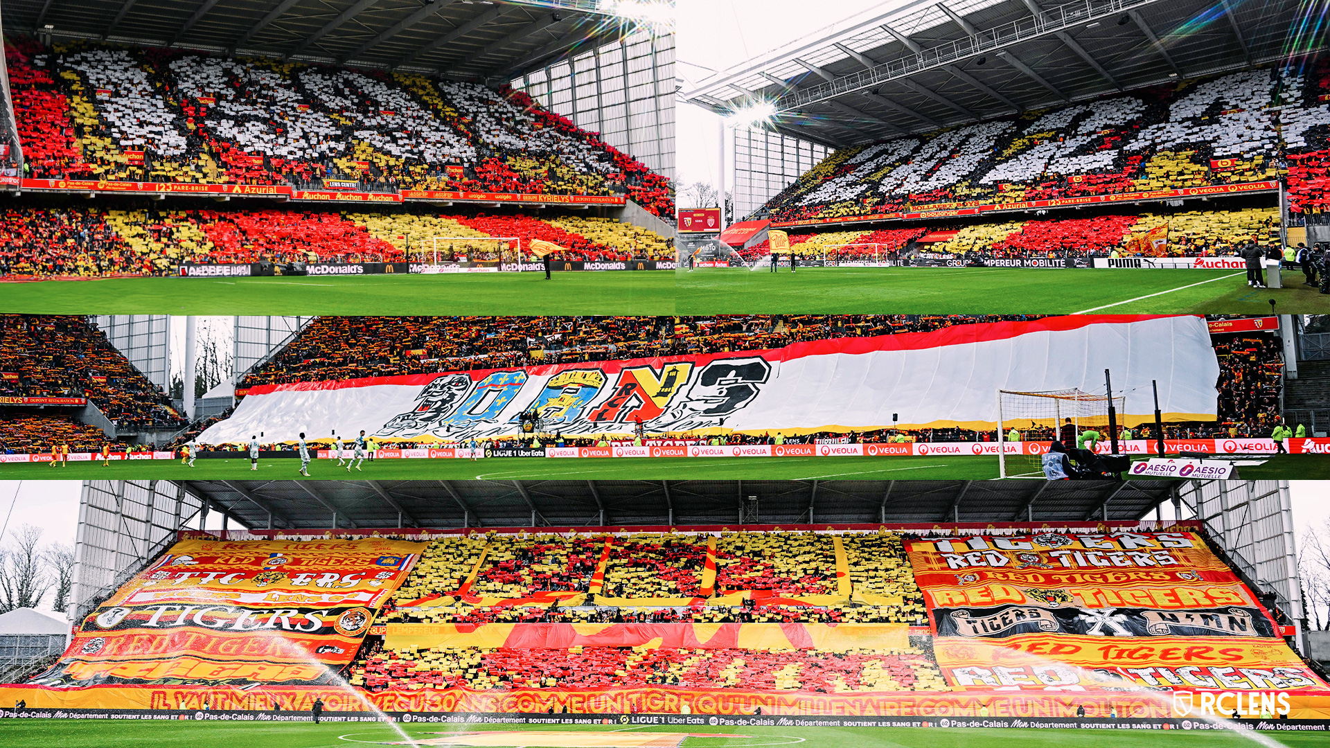 RC Lens stade Bollaert-Delelis tifo