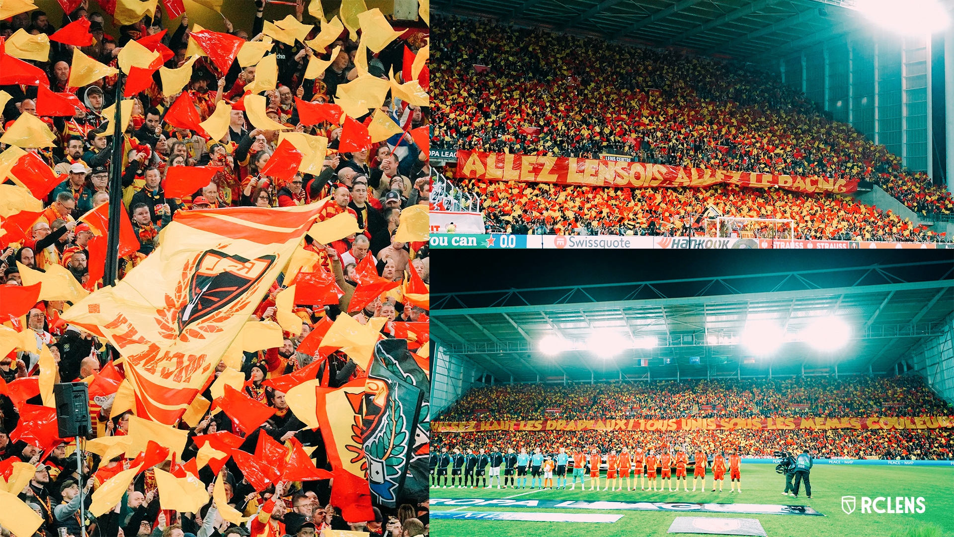 RC Lens stade Bollaert-Delelis tifo