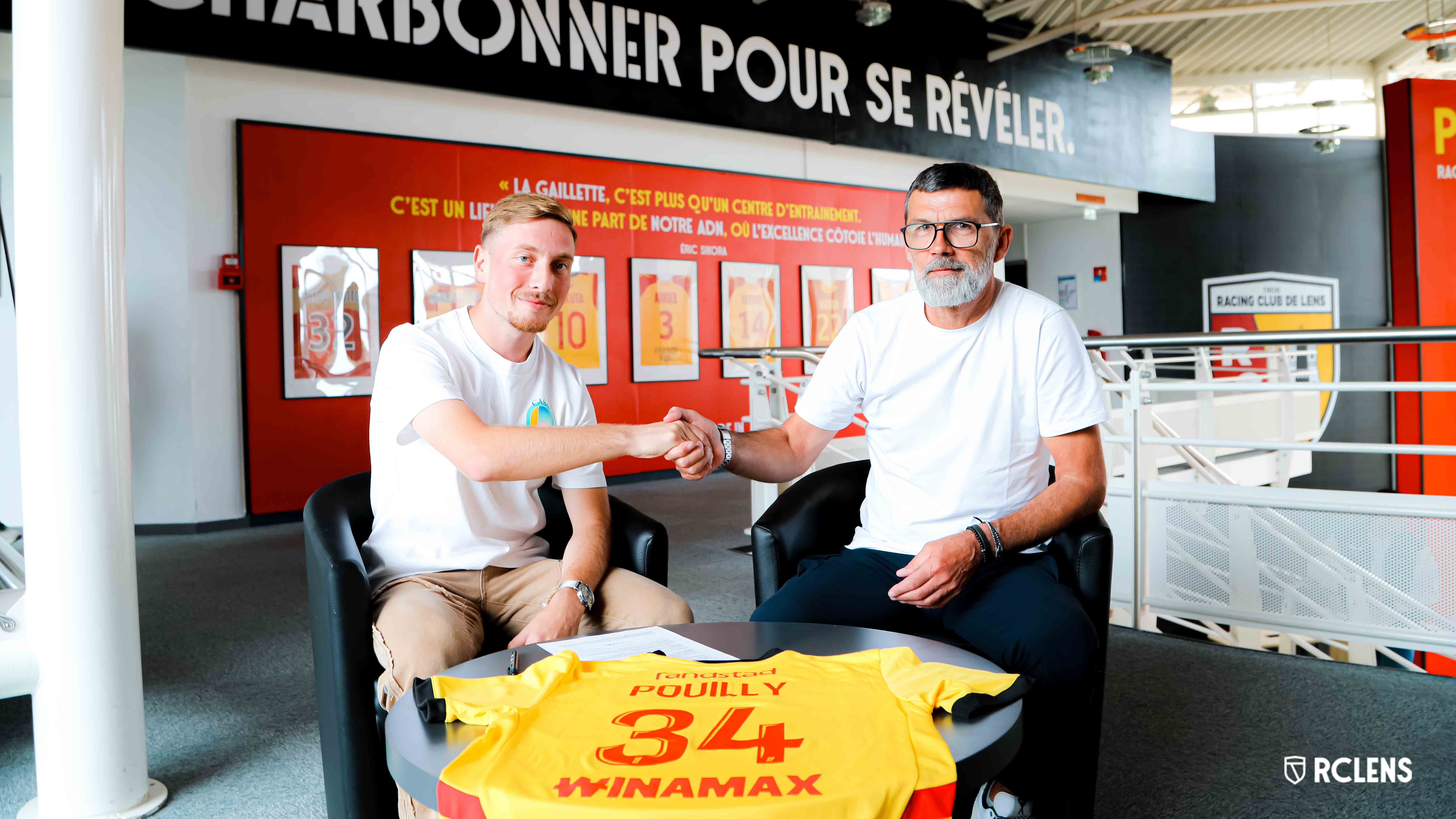 Premier contrat professionnel pour Tom Pouilly RC Lens Eric Sikora