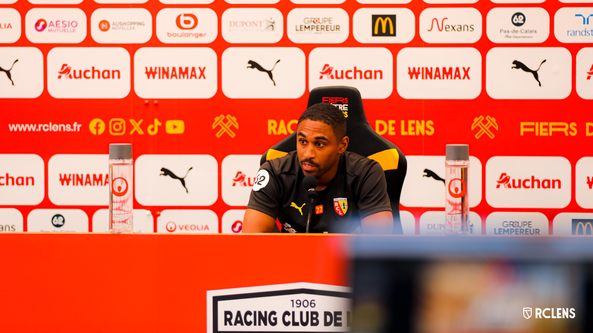 Conférence de presse RC Lens-Olympique Lyonnais Wesley Saïd