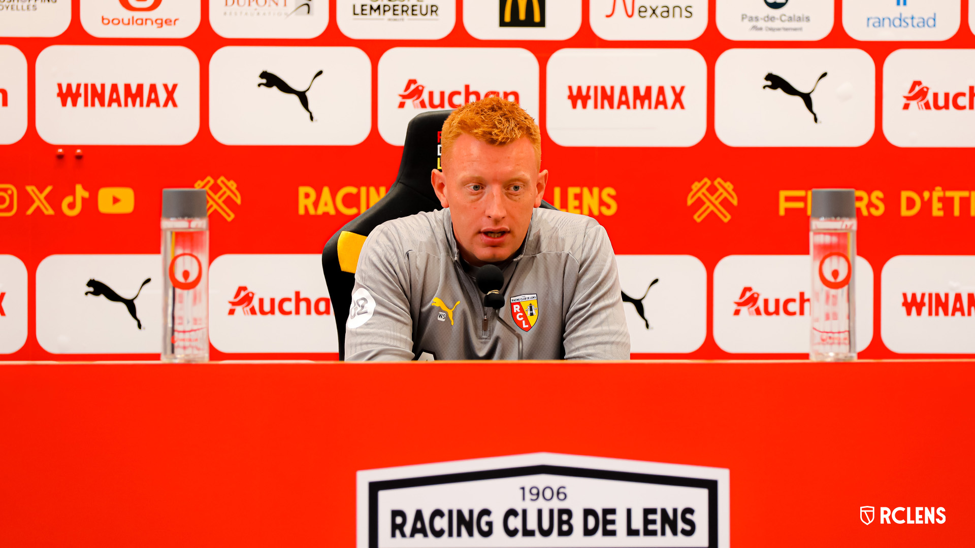 Conférence de presse RC Lens-Olympique Lyonnais Will Still