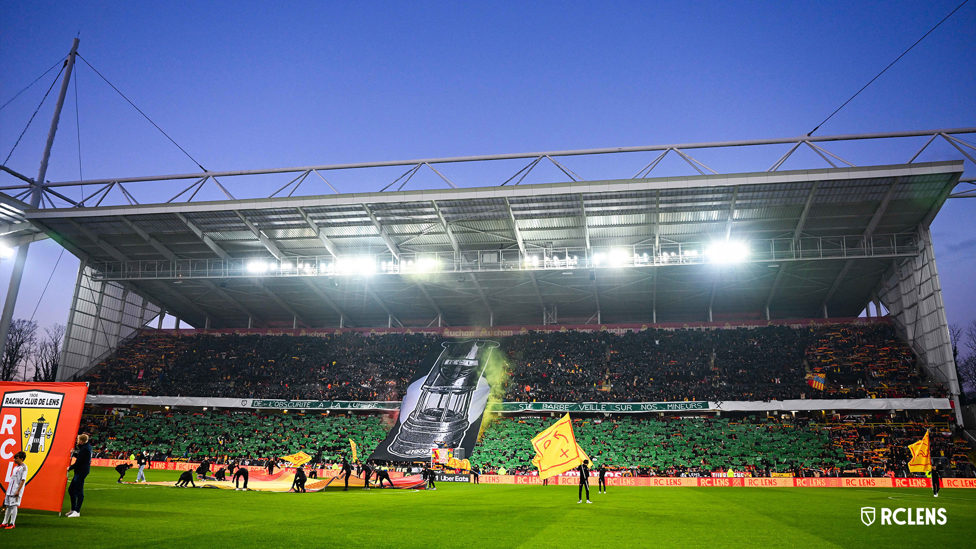 RC Lens-Olympique Lyonnais : tifo