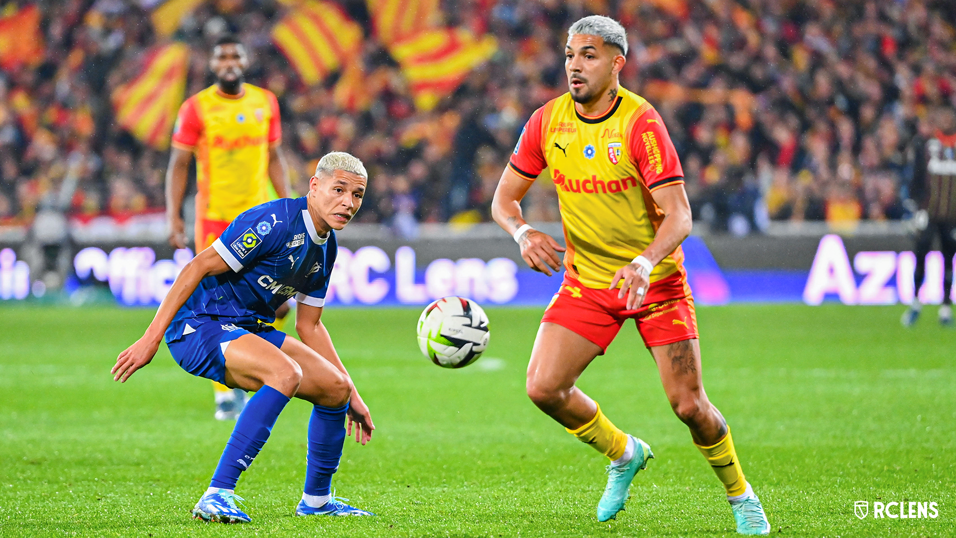 RC Lens-Olympique de Marseille, à la lampe : Facundo Medina