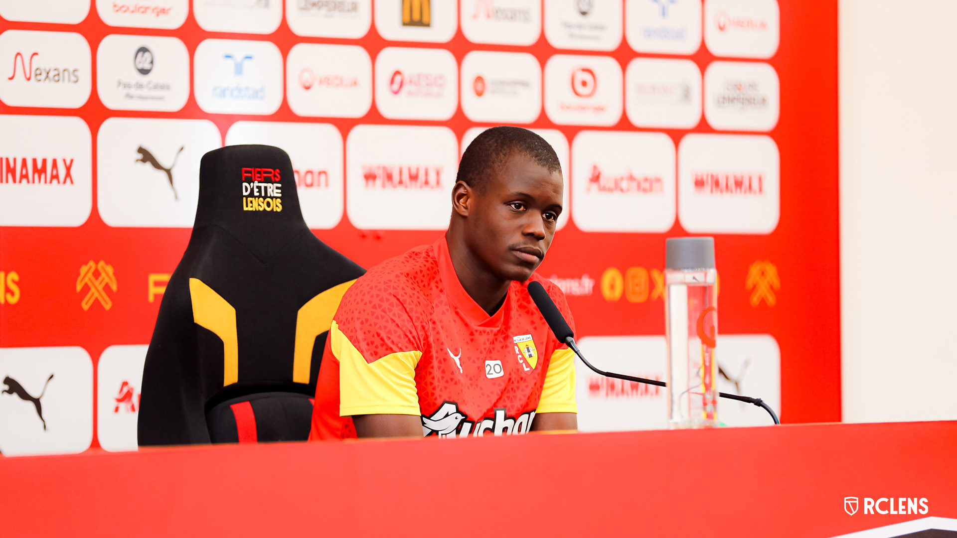 Montpellier RC Lens Conférence de presse Malang Sarr