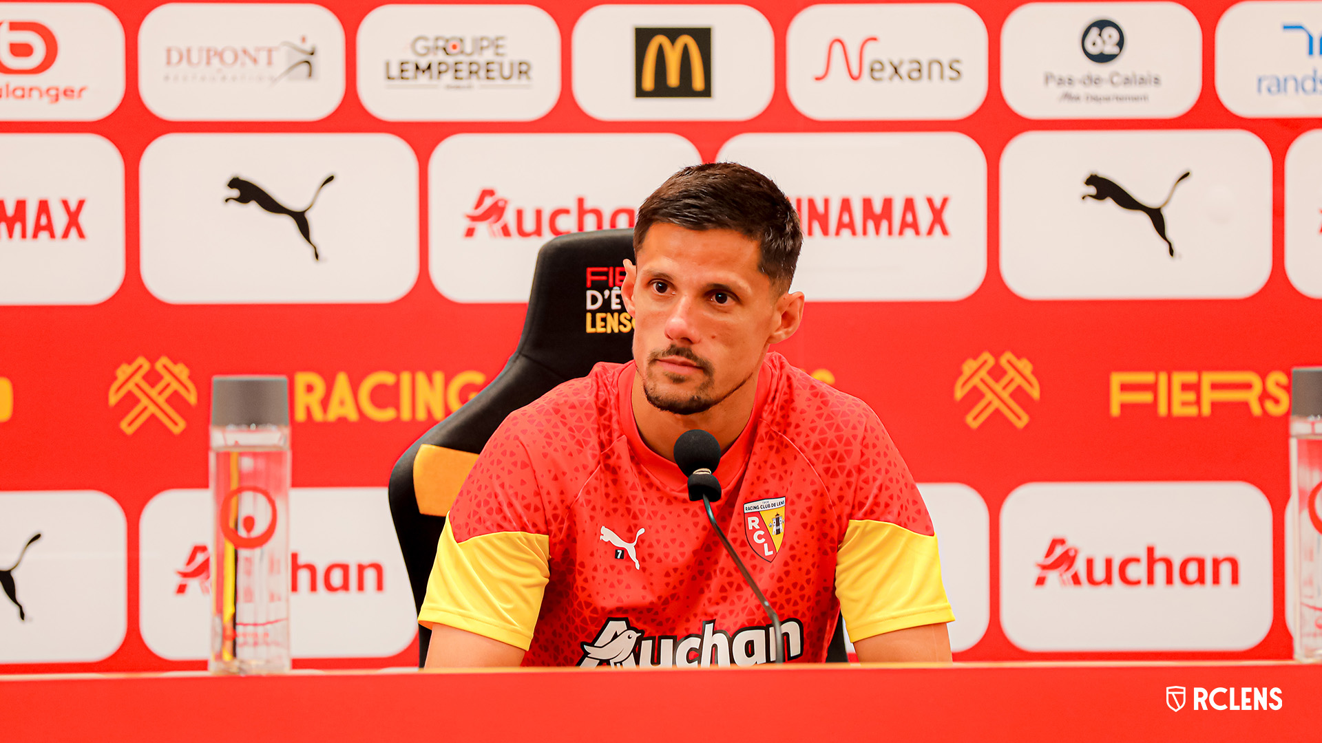 Conférence de presse Angers RC Lens : Florian Sotoca