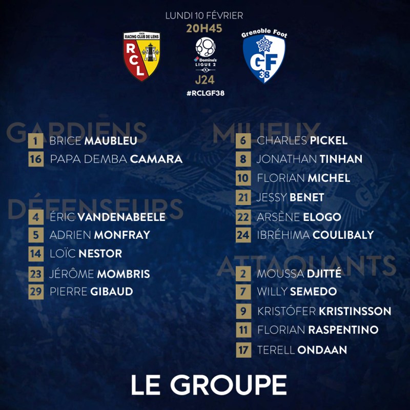 Lens - Grenoble : le groupe grenoblois