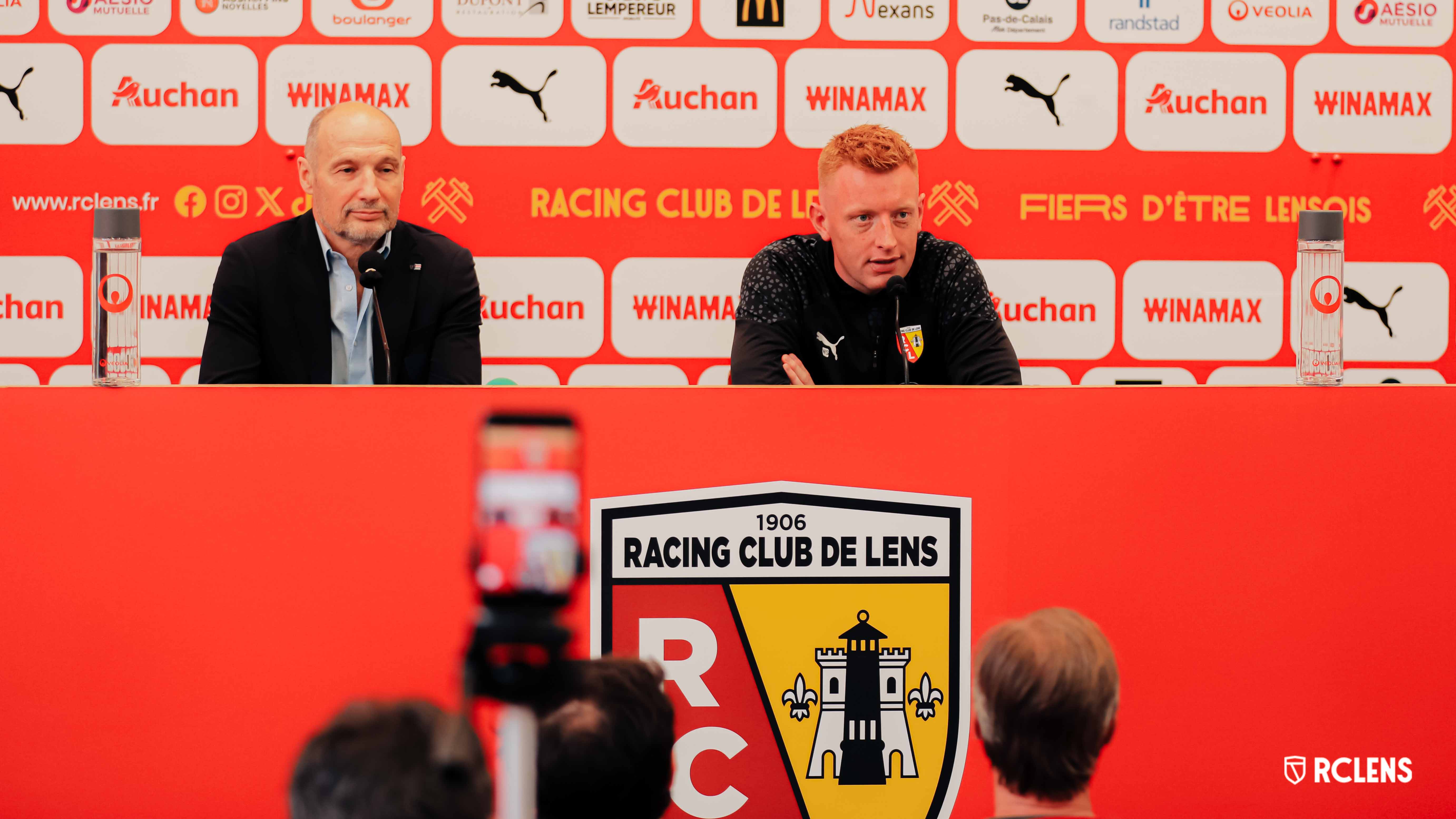 Conférence de presse RC Lens Pierre Dréossi Will Still