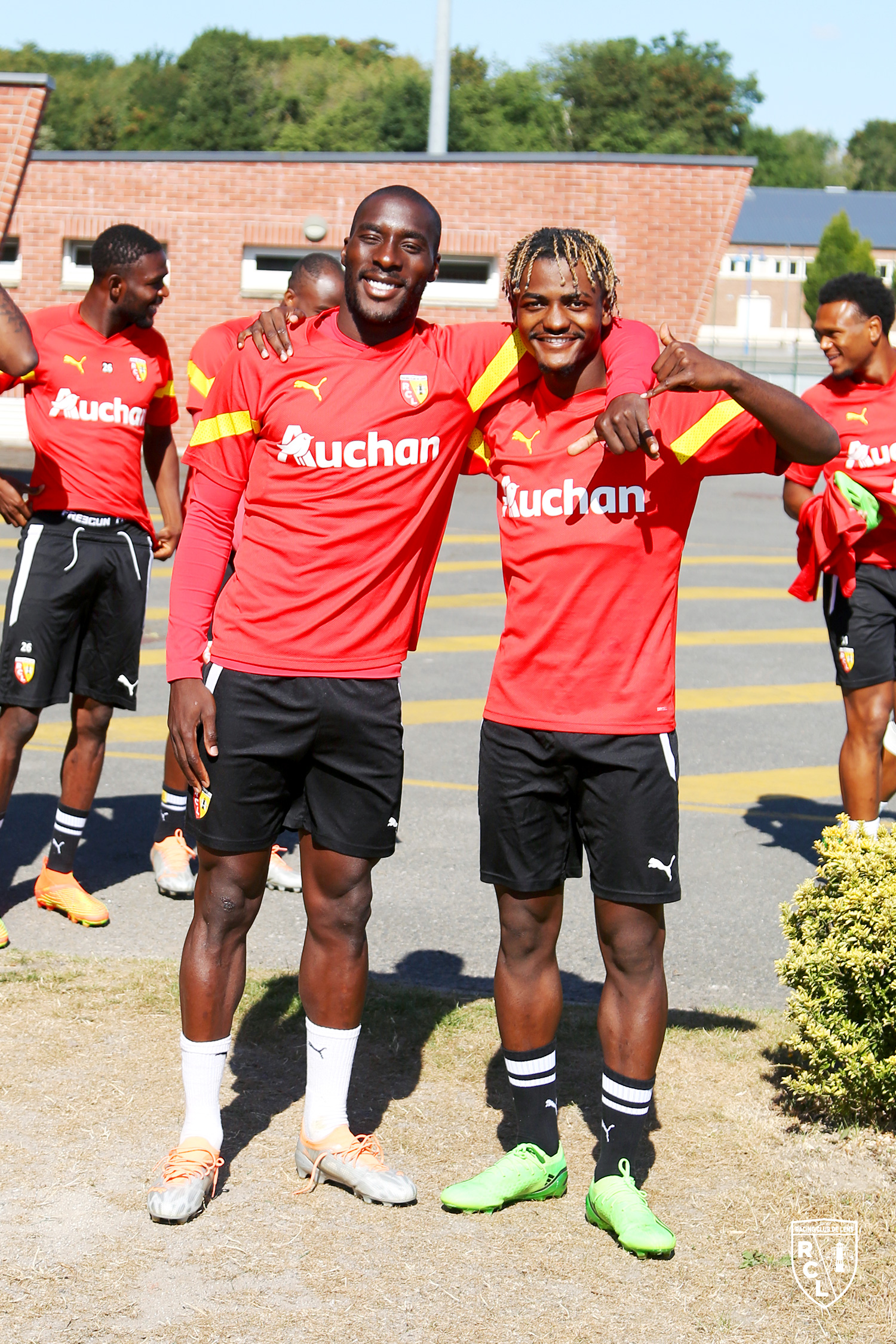 Entraînement RC Lens : Massadio Haïdara et Ismaël Boura