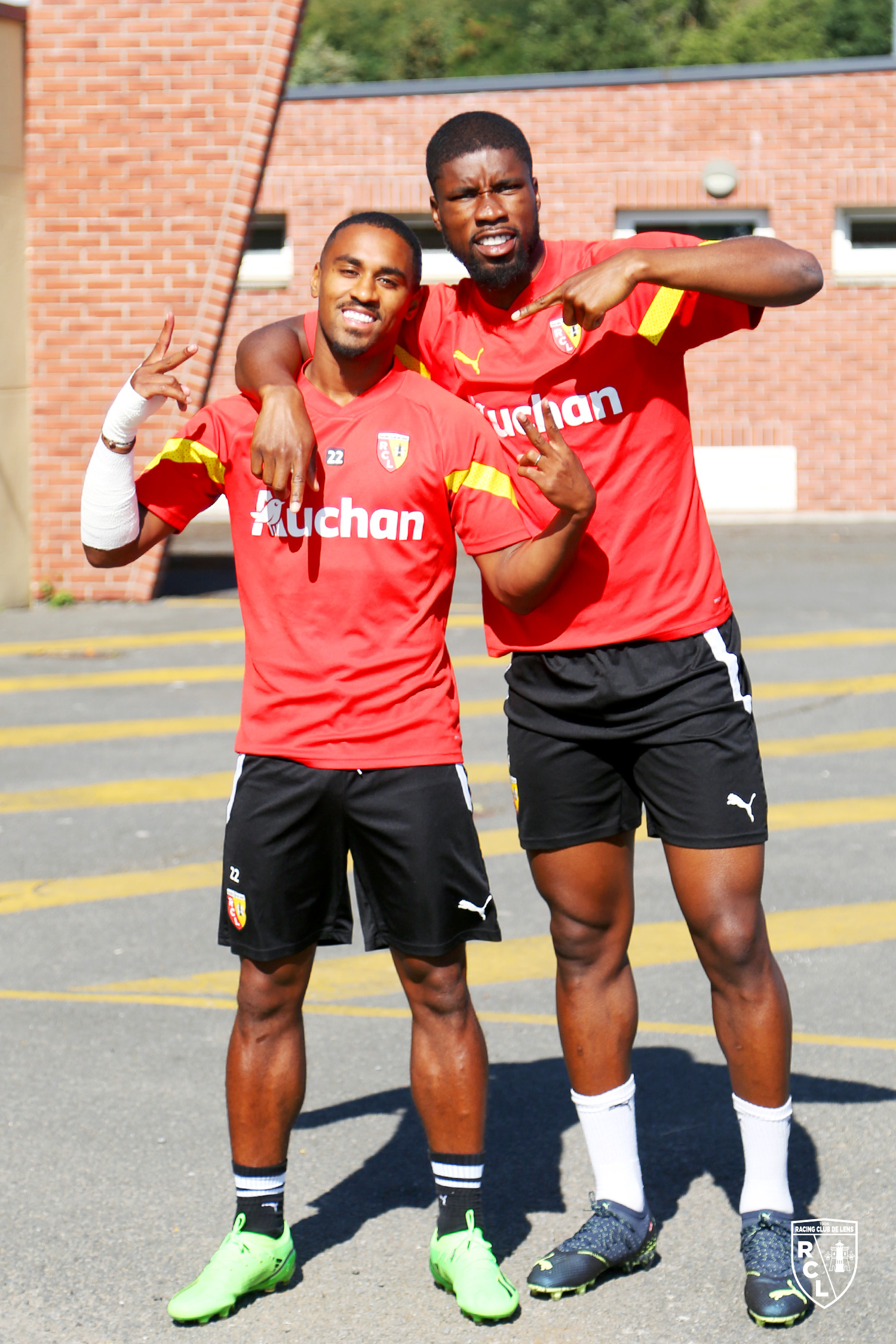 Entraînement RC Lens : Wesley Saïd et Kevin Danso