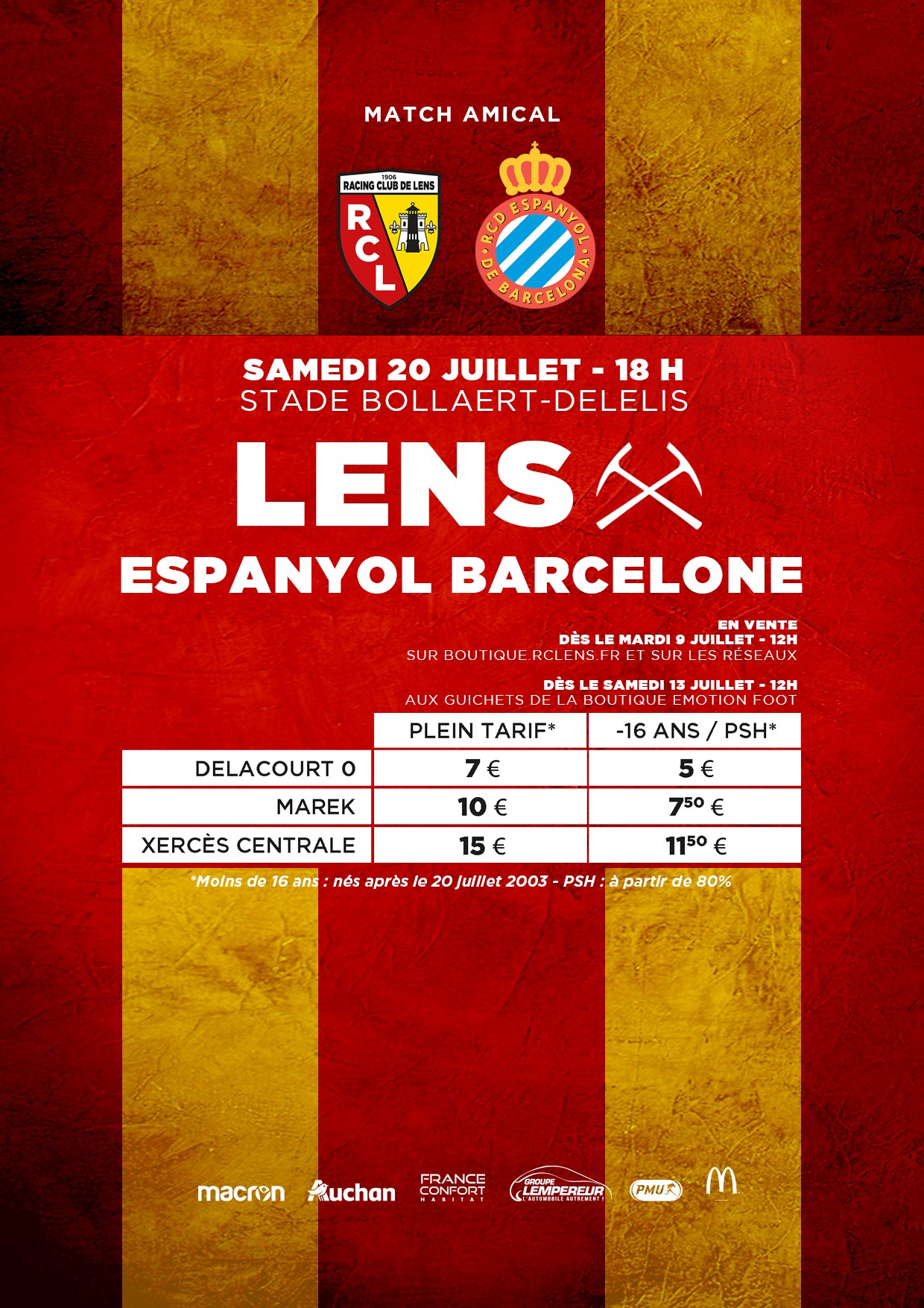 Assistez A Lens Espanyol Barcelone Rc Lens